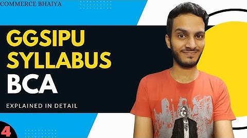 BCA SYLLABUS (IPU) | Commerce Bhaiya