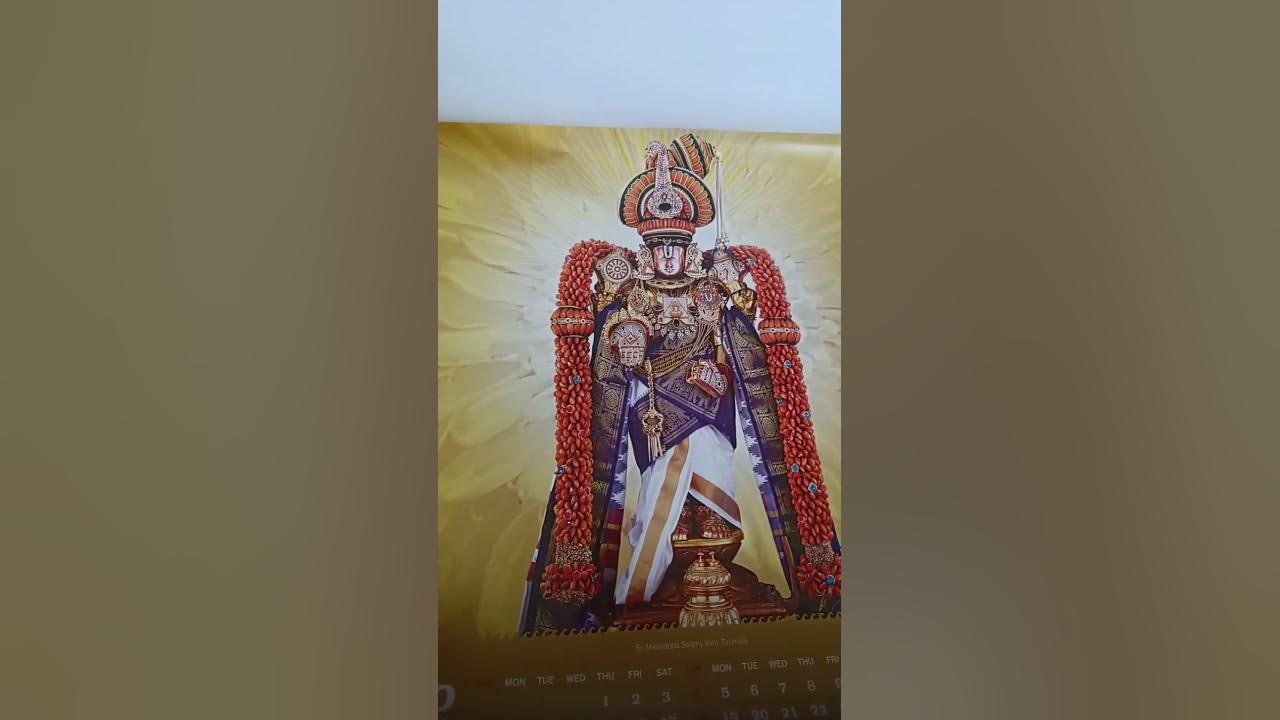 🙏💛2025 tirumala venkateswara swamy calendar YouTube