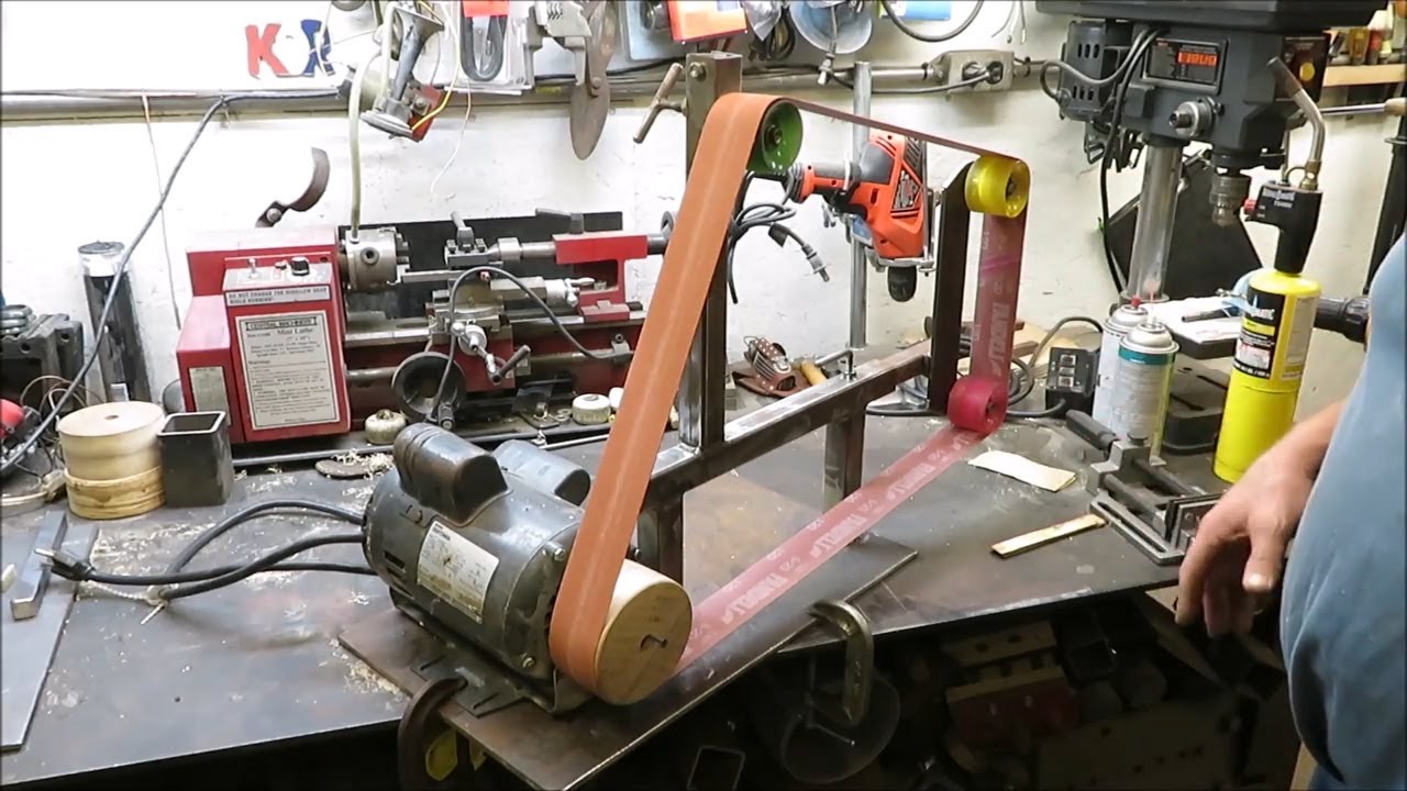 homemade belt grinder build drive pulley and measurements part 6 YouTube