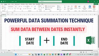 Advanced Excel Trick: SUM Between Dates Instantly | Powerful Data Summation Technique