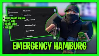 *NEW* Emergency Hamburg Script - Auto Rob, Auto Farm Radar (Keyless)