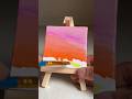 Easiest Painting Tutorial on Mini Canvas 😱🥰😍🤗 #shorts #art #viral #trending #shortvideo #painting