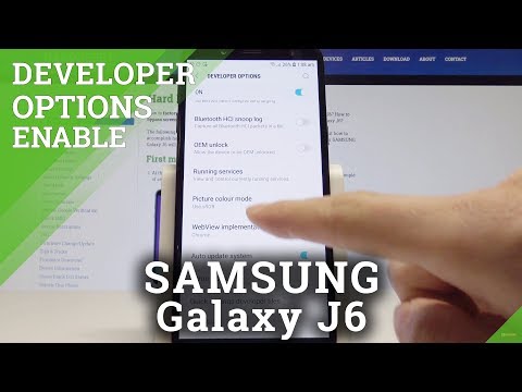 Developer Options in SAMSUNG Galaxy J6 - OEM Unlock & USB Debugging