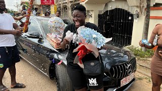 So Emotional Actress Faky3 Cries As bf gifted her Brand New Benz as BFD GIFT🎁🍾🎉🎊🎂!! HBH hun🎉🍾