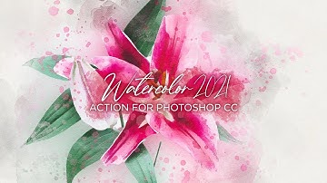Watercolor 2021 Photoshop Action Tutorial by PhotographyBB