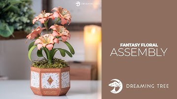 SVG File - Fantasy Floral - Assembly Tutorial (For Cricut, Silhouette, and ScanNCut)