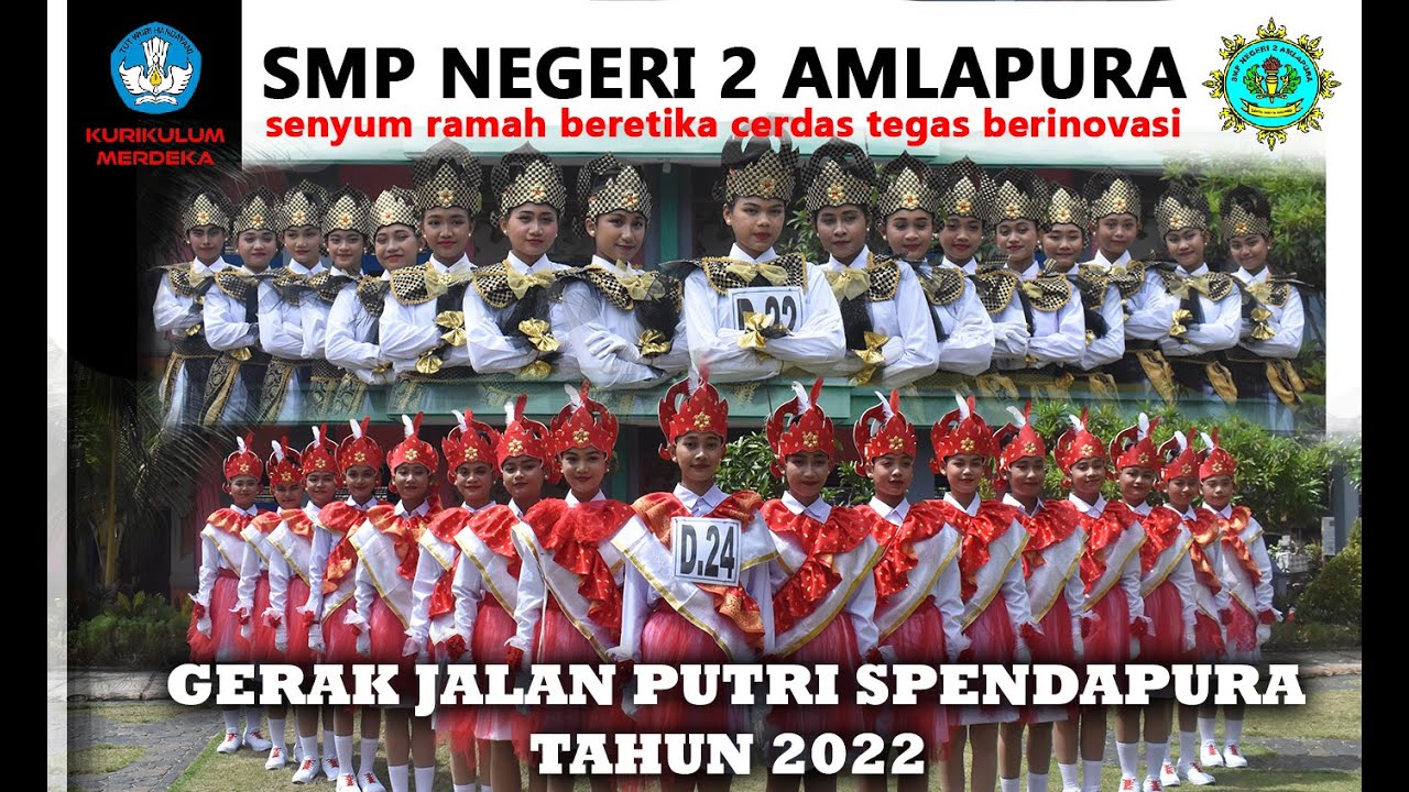 SMP NEGERI 2 AMLAPURA: Gerak Jalan Putri Spendapura Tahun 2022