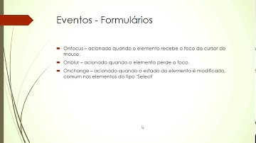 Eventos com formulários no javascript