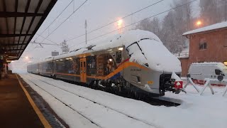 Treni sulla neve a Belluno!!