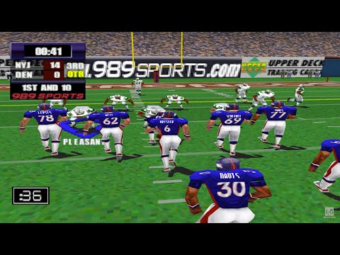 NFL GameDay 2000 - PS1 Gameplay (4K60fps)