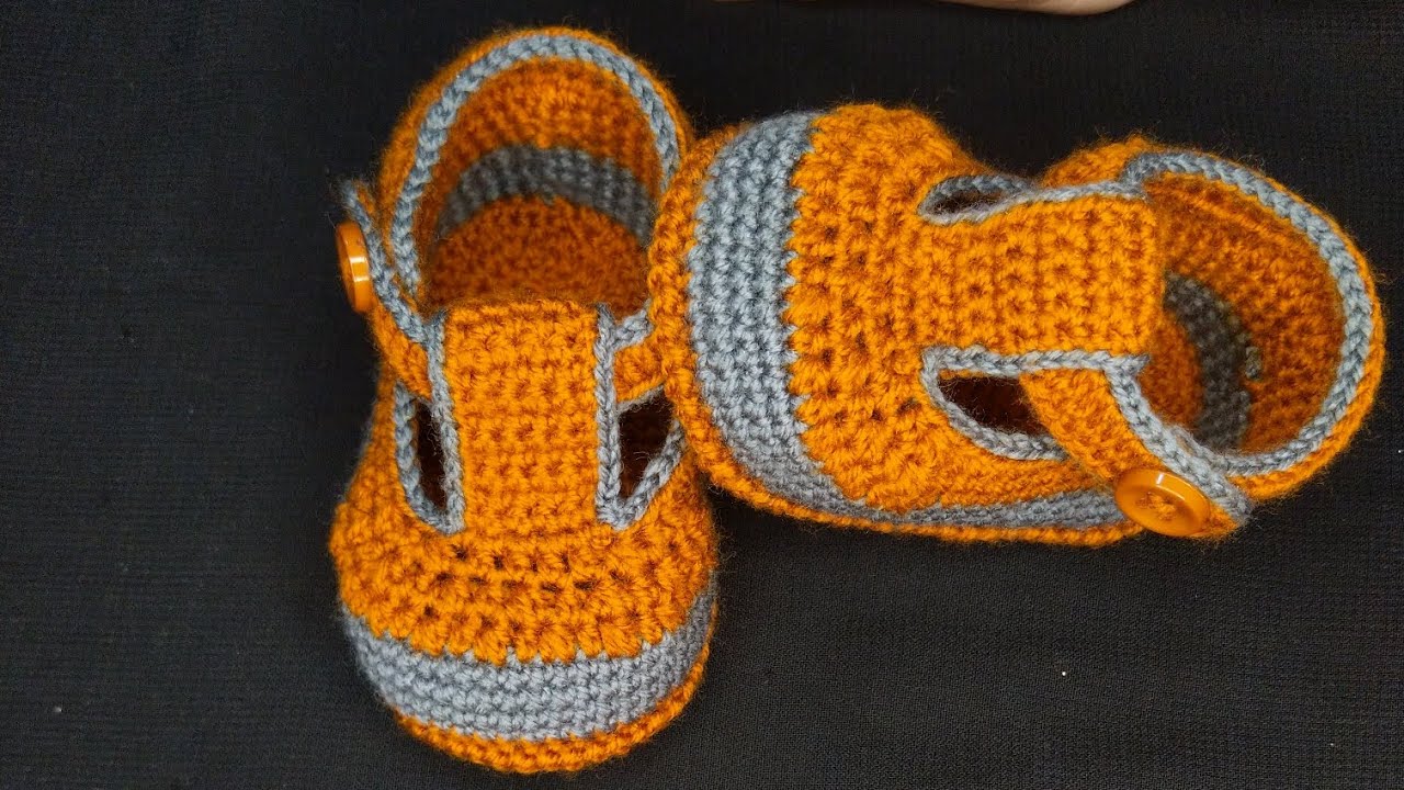 How to crochet Baby Booties | crochet baby sandals for baby boy|Very easy✔️ 