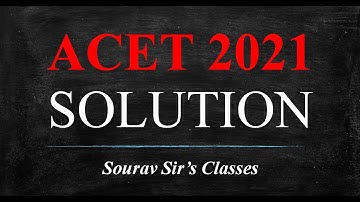 ACET MARCH complete solution with analysis 2021 Q NOS.  5 6 7 8 9 10 11 12 13 short cuts answer