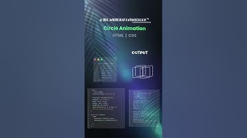 Circle Animation with HTML & CSS #shorts #youtubeshorts #htmlcss #circle #animation #viral #website