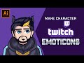 make emoticon twitch for customer - using adobe illustrator cc