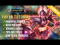 Tutoriel et guide freya 2022 anglais comptences combo rotation trucs et astuces  lgendes mobiles  ml