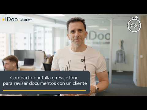 Compartir pantalla en FaceTime para revisar documentos con un cliente
