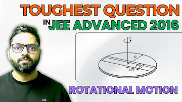 Rotational Motion | JEE Advanced 2016 | Toughest PYQ | Inertial Frame | Coriolis Force #JEEadvanced