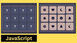 JavaScript Memory Game - How To Create A JavaScript Memory Game Step By Step [ With Source Code ]