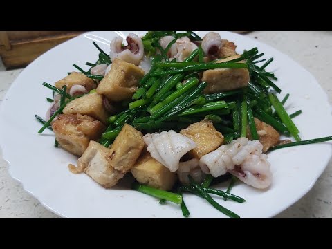 tumis-sayur-daun-bawang&-cumi"-simple-enak-(sayur-kau-jhoi-fha)
