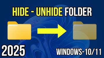 How To Hide Folder in Windows 10/11 (2025) Under 1 Minute Quick Guide!