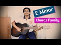 E minor chords family  formula  e minor chords progression  prabir jana