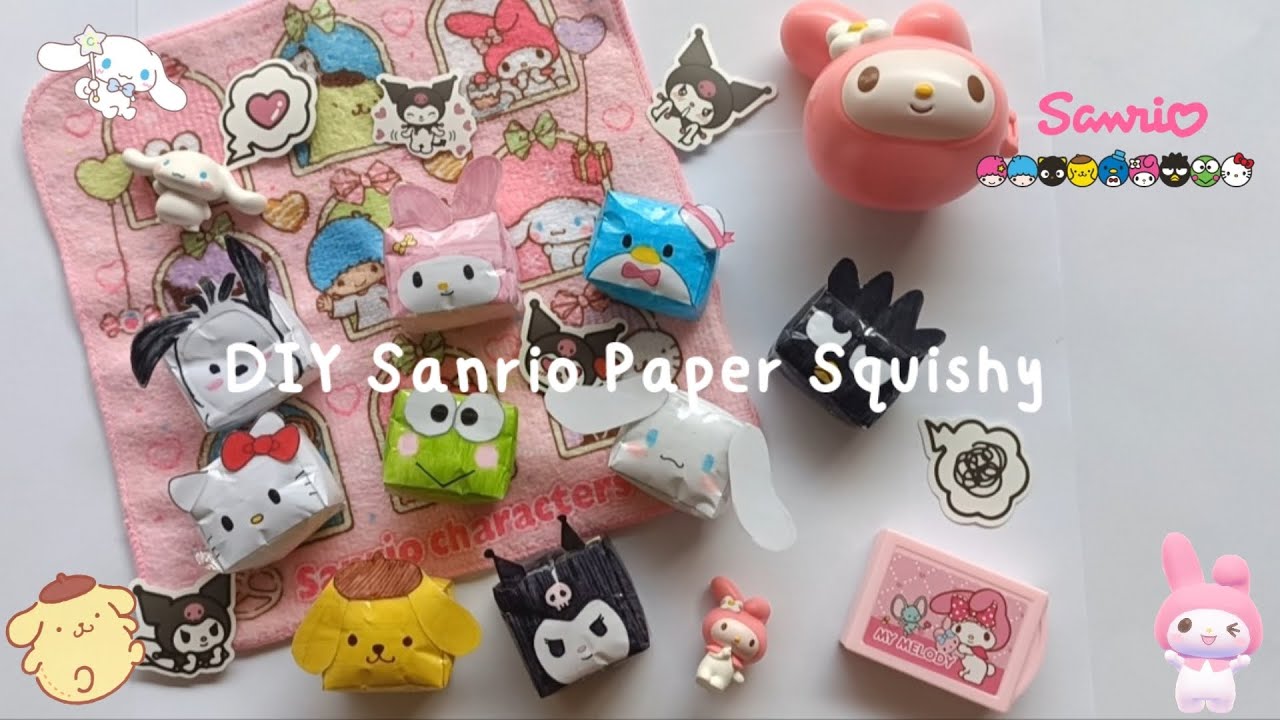 of my DIY Sanrio Characters Paper 💖 | Kaia's Toy -