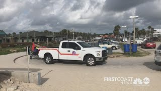 Famous Lifeguards post double red flags to warn beachgoers of no swim order in St. Augustine Beach Profile
