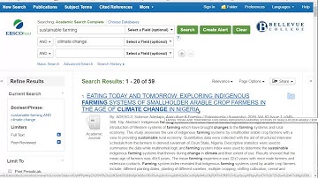 Finding Scholarly articles in EBSCOhost