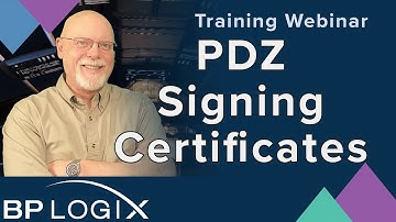Spotlight Webinar - PDZ Signing Certificates