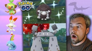 Shiny Wooloos Caught & Evolved! Stonjourner!? Gen 8 is Here! (Pokémon GO)