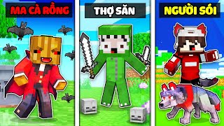 KHANGG BEDWARS THỬ THÁCH 24H ĐẠI CHIẾN TỘC SÓI VS MA CÀ RỒNG VS THỢ SĂN VS PHÙ THỦY CÙNG NOOB TEAM