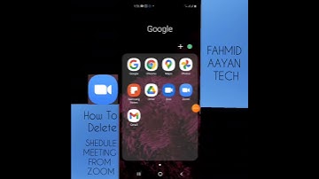 How To Delete or Remove Shedule Meeting From Zoom|Zoom Tech|Fahmid Aayan Tech .
