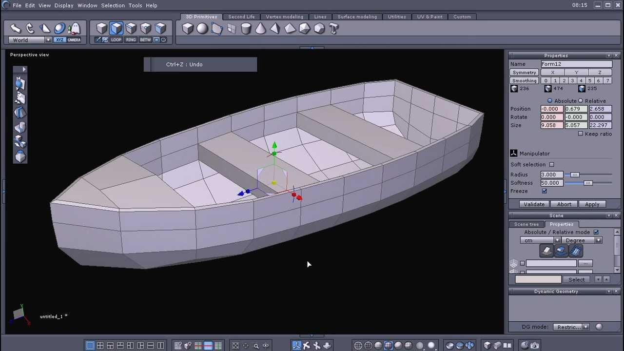 Lowpoly boat modeling made easy - YouTube