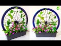 Awesome Idea From cycle Wheel/Cycle Wheel planter Ideas/Table Top Plants Decoration/ORGANIC GARDEN