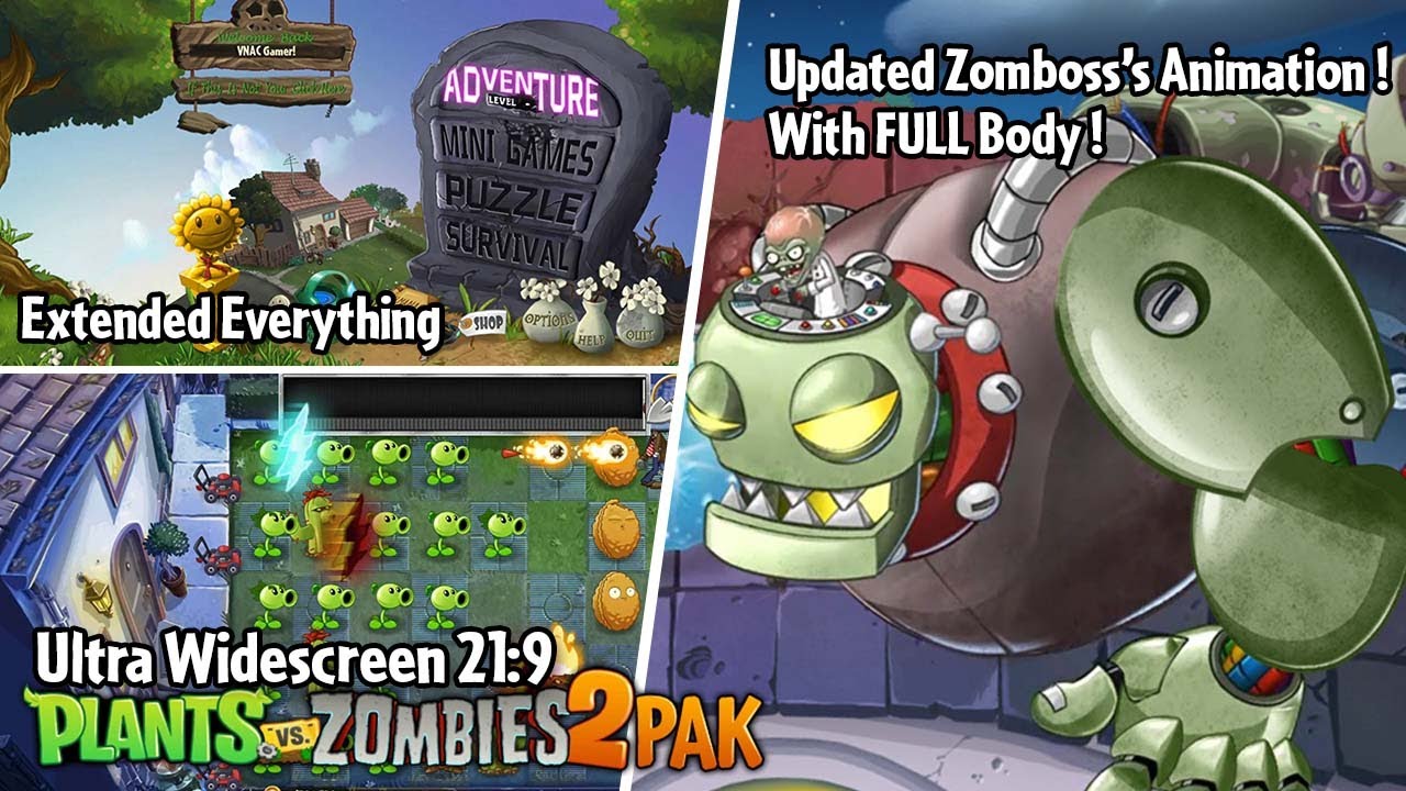 OUT NOW !!, Plants Vs. Zombies 2 PAK Center Widescreen, Best Widescreen  MOD 2022