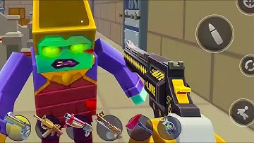 Pixel Combat Zombie Strike - JOKER Weapon Skin Full Unlocked - Android Gameplay Part 89