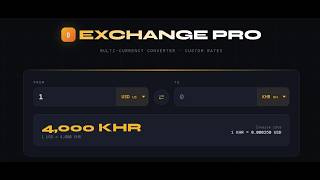 Build a Professional Currency Converter | HTML, CSS & JS + Source Code 💱