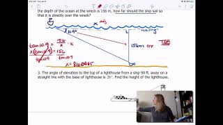 SOH CAH TOA Word Problems