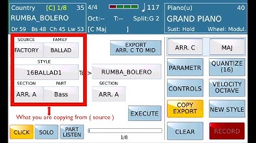 Ketron SD-90 Copying a part from one style to the part of another style