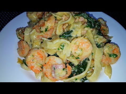 Video: Cómo Hacer Pasta De Camarones Y Espinacas