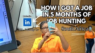 HOW I GOT A JOB IN 5 MONTHS OF JOB HUNTING| South Africa🇿🇦| Finance Girly