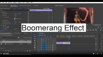 Boomerang Effect in Adobe Premiere Pro | CADCIM Technologies