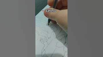 desenhando a Estônia #video #estonia #map