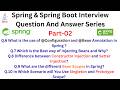Spring &amp; SpringBoot Interview Question And Answer Series | Part - 02