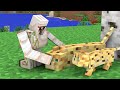 Monster School : Baby Iron Golem and Father - Sad Story - Minecraft Animation