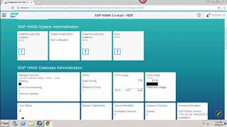 HANA Administration - Managing Services