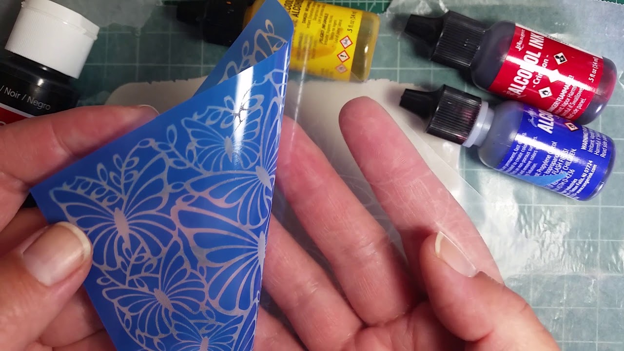 Coloring Silkscreened Polymer Clay With Alcohol Inks Part 1 YouTube Coloring Silkscreened Polymer Clay With Alcohol Inks Part 1 YouTube