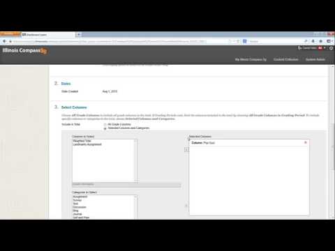 Creating a Total Column in Illinois Compass 2g