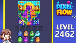 Pixel Flow Level 2462 Solution Walkthrough