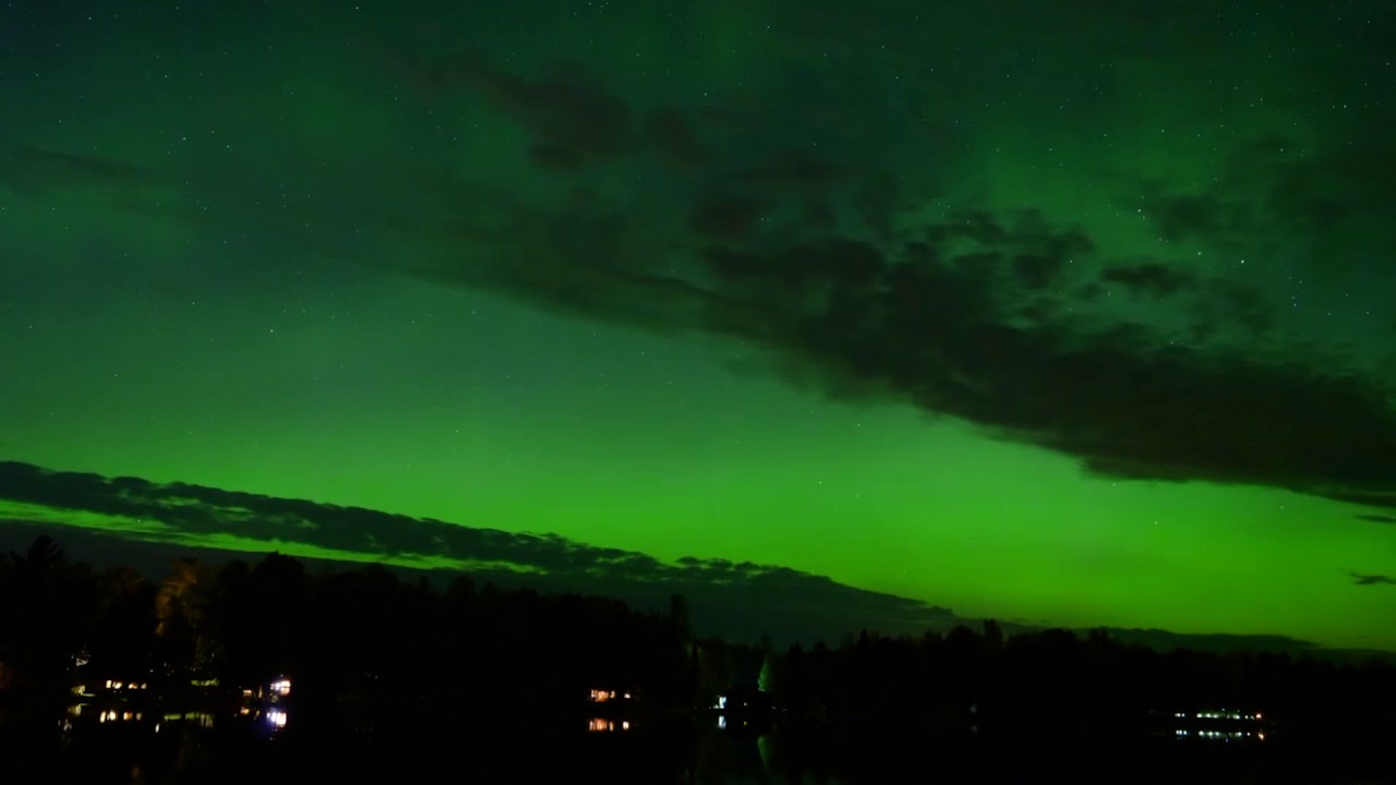 Northern Lights Over Rhinelander Wi Youtube